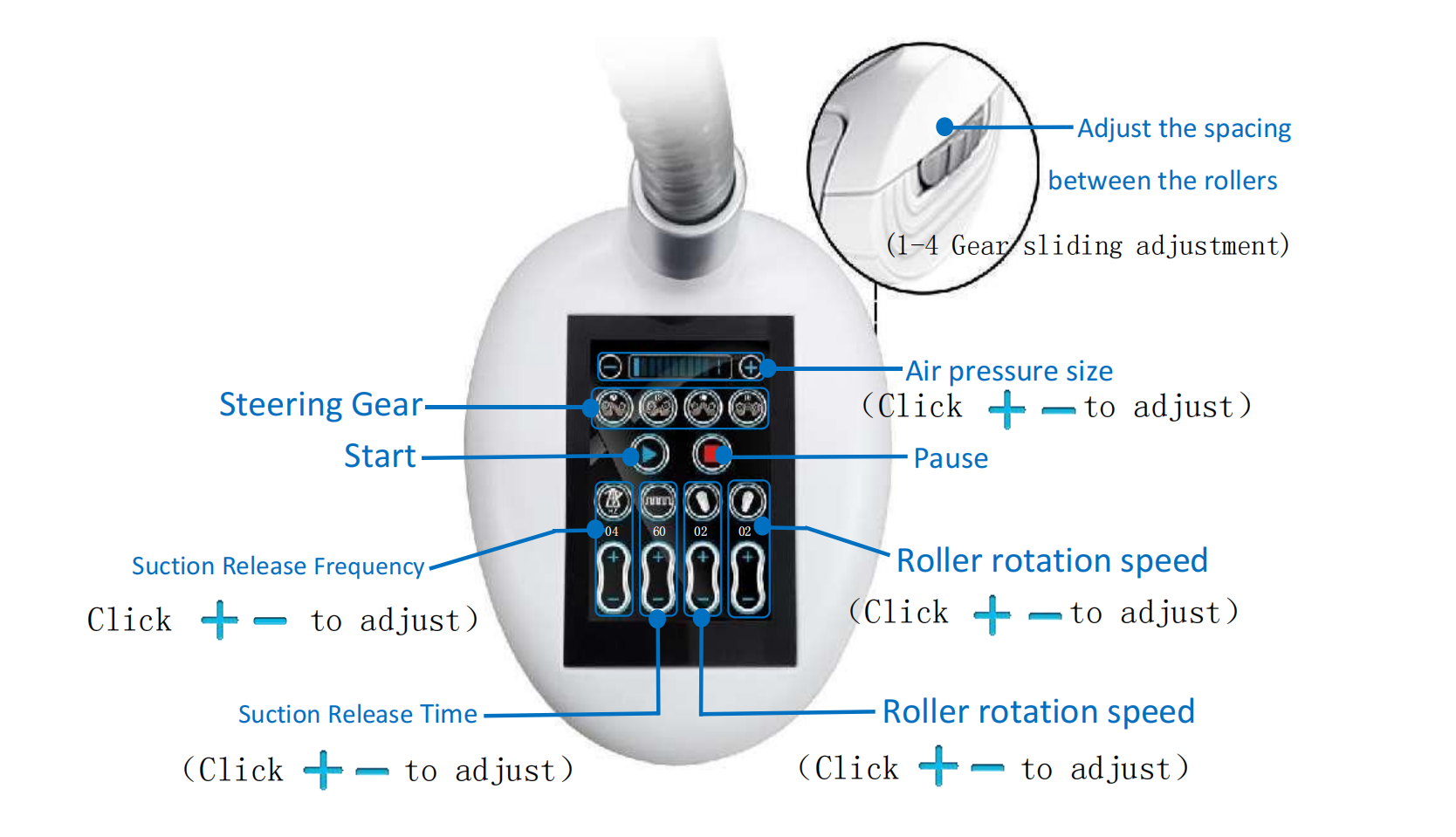 Inneal cumadh bodhaig RF Vacuum massage Vela (3)